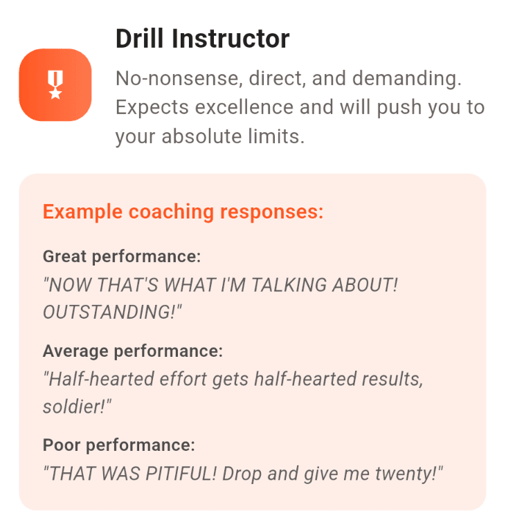 Drill Instructor Coaching Style