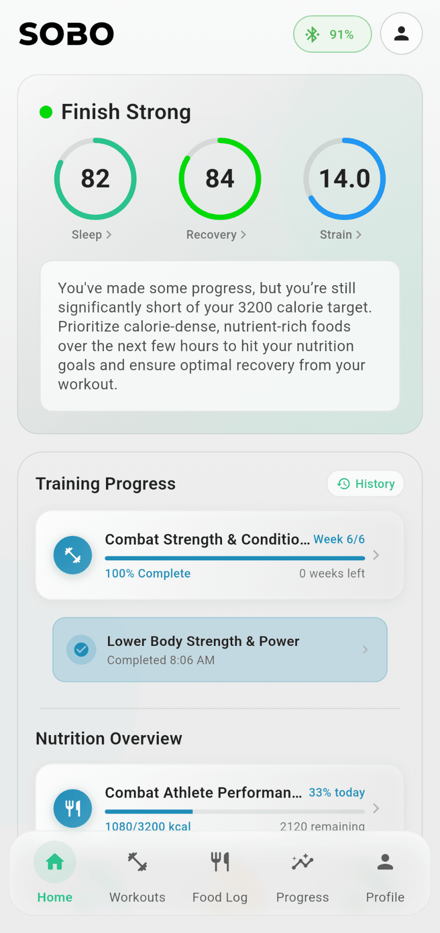 Sobo 24-Hour Interface